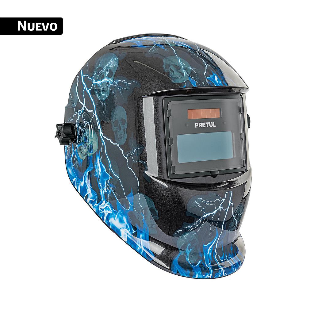 CARETA ELECTRÓNICA PARA SOLDAR SOMBRA 9-13  RAYOS  PRETUL