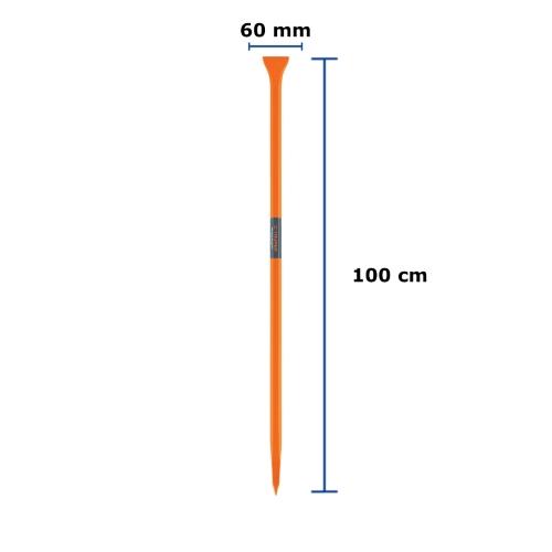 BARRETA DE PUNTA DE 7/8" X 100 cm ESCOPLO 60 mm TRUPER