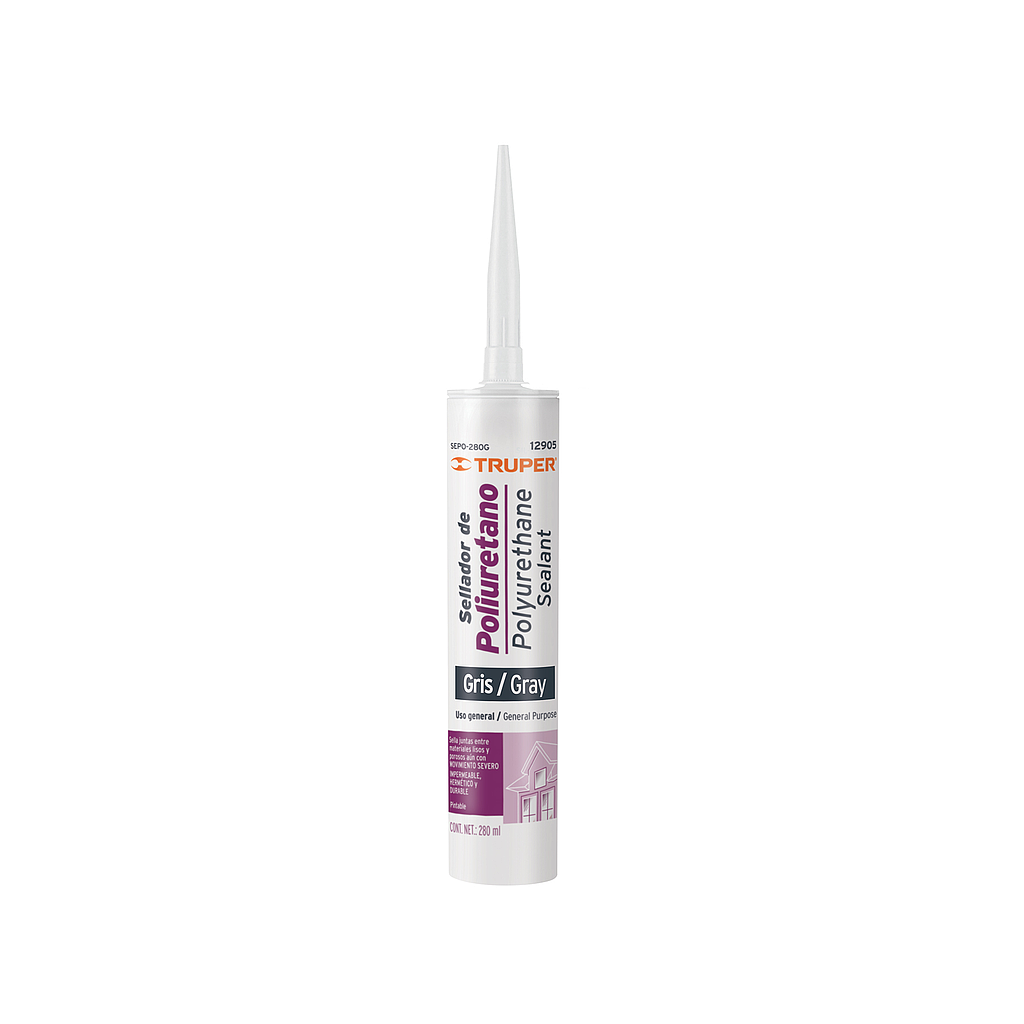 SELLADOR DE POLIURETANO DE 280 ML GRIS TRUPER