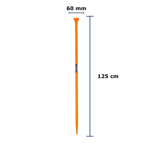 BARRETA DE PUNTA DE 7/8" X 125 cm ESCOPLO 60 mm TRUPER