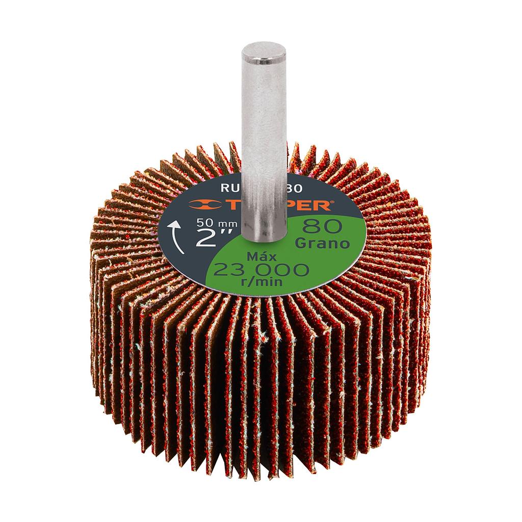 RUEDA FLAP DE 2 GRANO 80 TRUPER