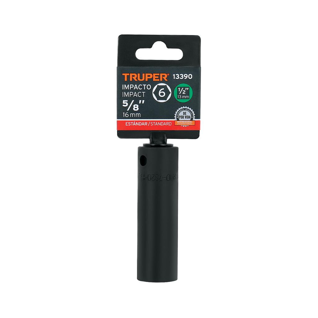 DADO LARGO IMPACTO DE 5/8 6 PUNTAS CUADRO 1/2TRUPER