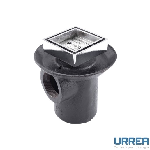 COLADERA P/PISO 1 BOCA REJILLA CUADRADA E INSERTO CERAMICO URREA