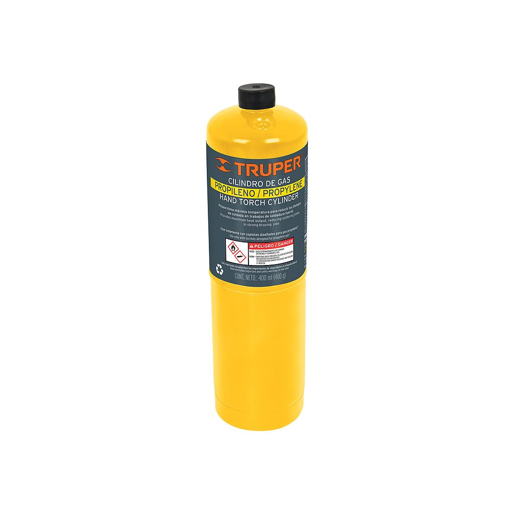CILINDRO DE GAS PROPILENO DE 400 G, AMARRILLO