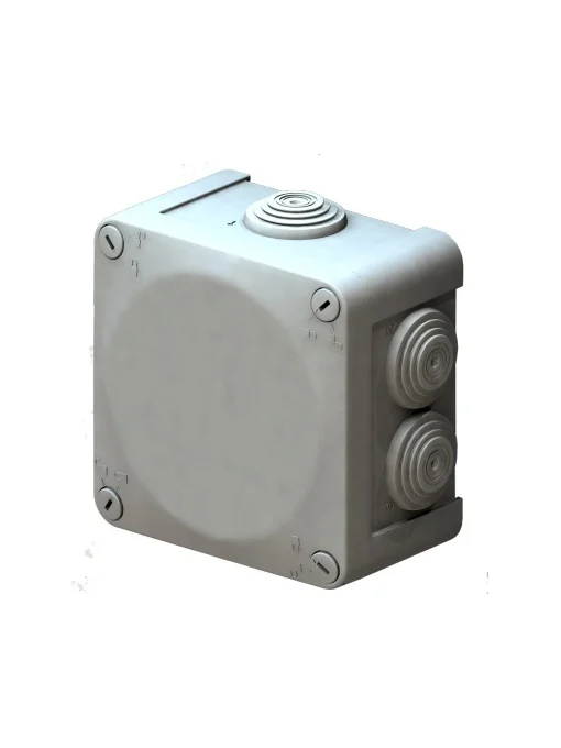 CAJA ESTANCA CON CONOS TAPA CON TORNILLOS IP55 100X100X45