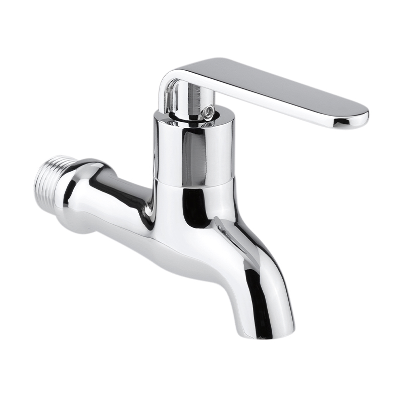 LLAVE DE CHORRO CROMADA CON DISEÑO DE PALANCA 1/2 19DP URREA