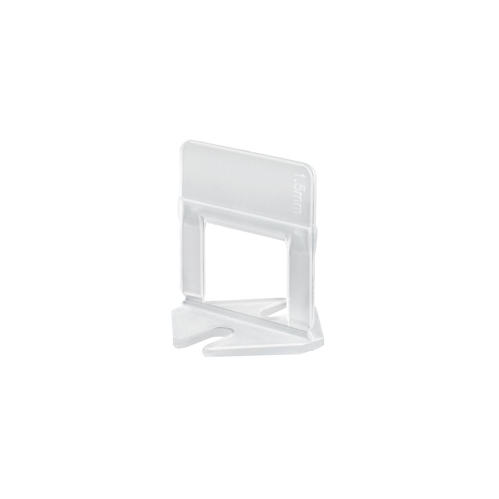 BOLSA C/100 ANCLAS CURVAS DE 2 MM PARA NIVELACION DE AZULEJOS