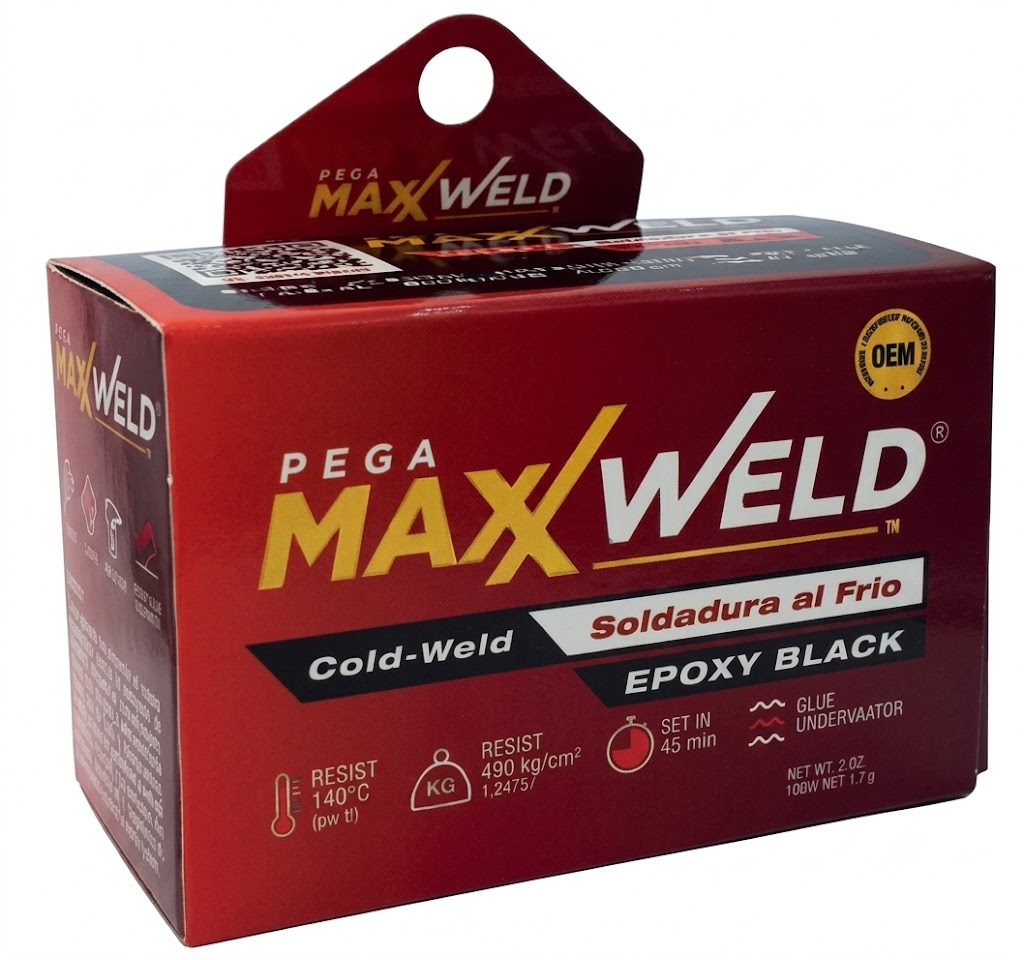 PEGAMENTO EPOXICO 57 GRS NEGRO MAXXWELD