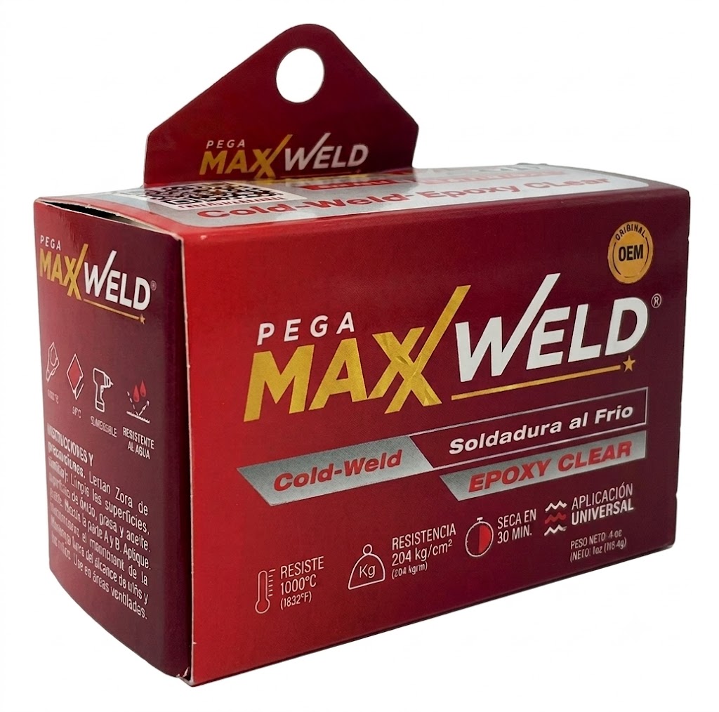 PEGAMENTO EPOXICO 57 GRS TRANSPARENTE MAXXWELD