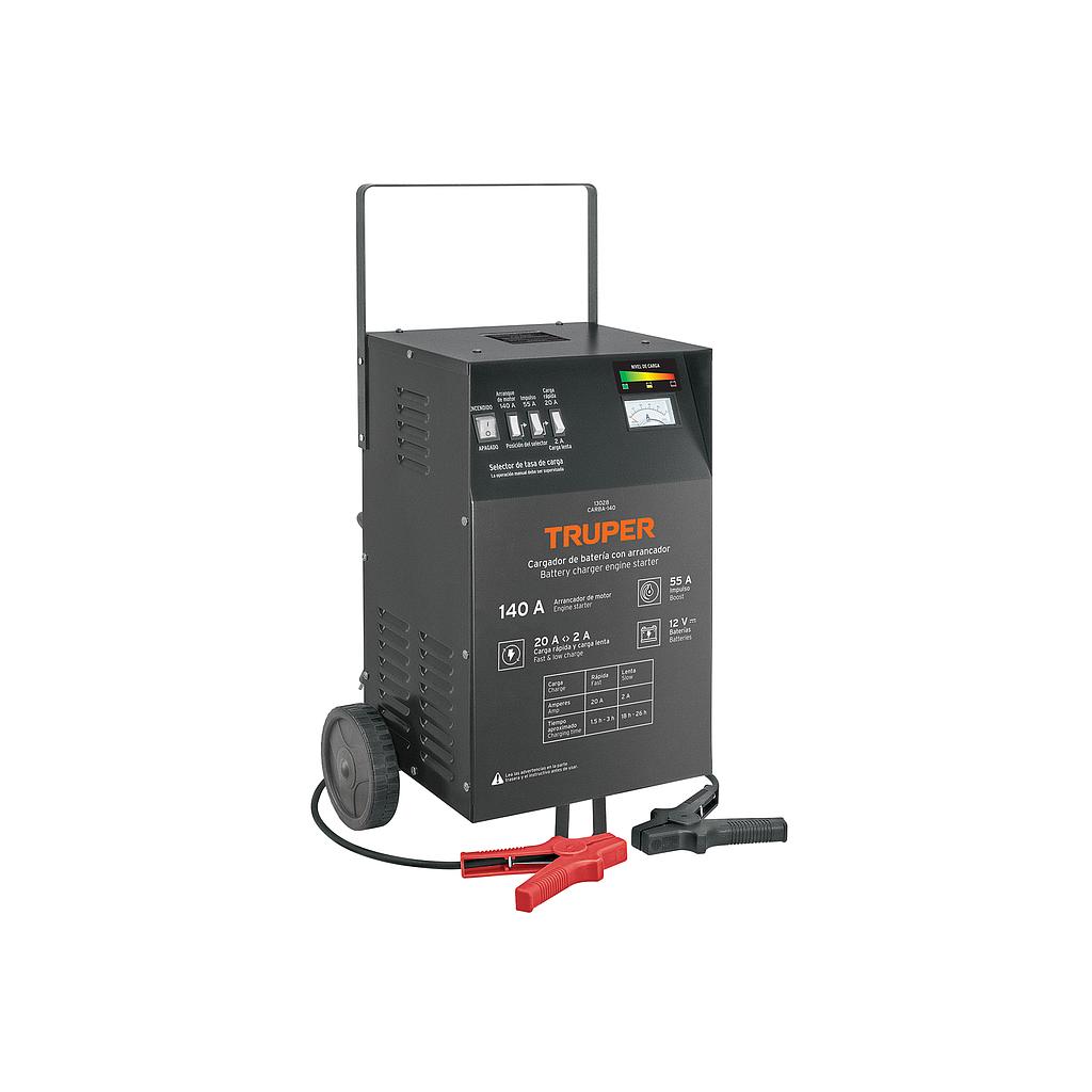 CARGADOR C/ ARRANCADOR DE 140 A PARA BATERIAS DE 12 V TRUPER