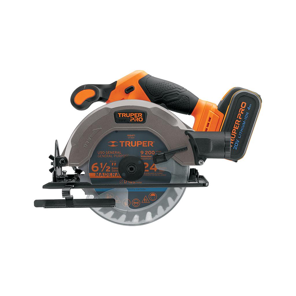 SIERRA CIRCULAR 6-12', 20V, 1 BATERIA 4AH PRO TRUPER