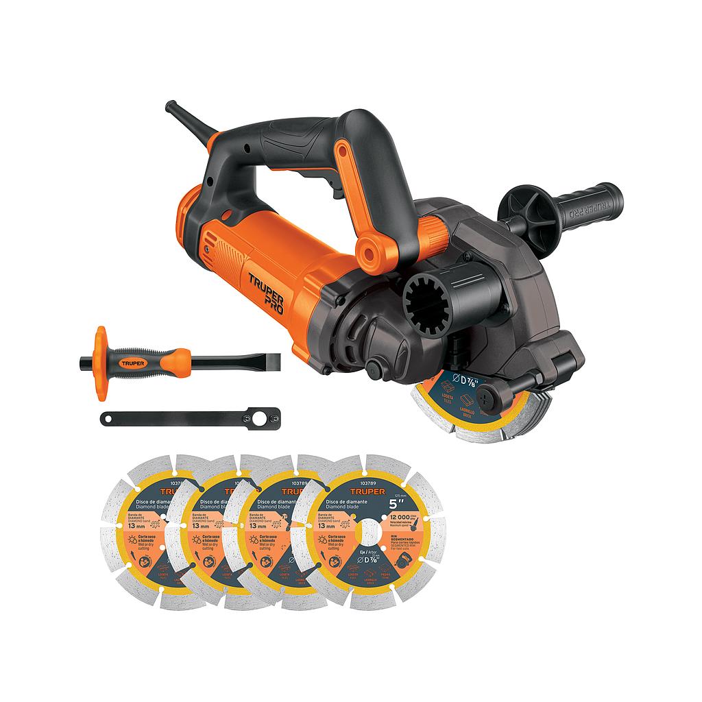 SIERRA RANURADORA DE CONCRETO 5" 1500 W TRUPER PRO
