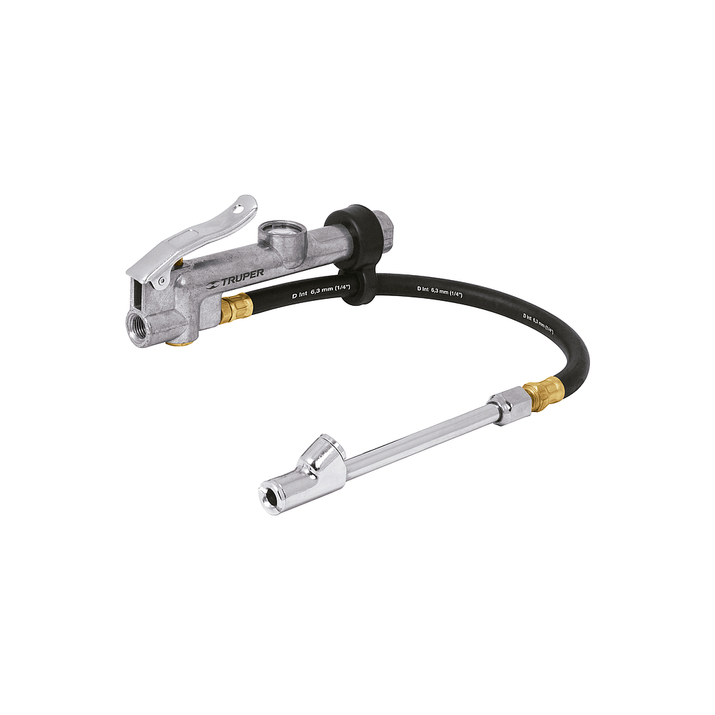INFLADOR CALIBRADOR CABEZA DOBLE PROFESIONAL 1/4' NPT TRUPER