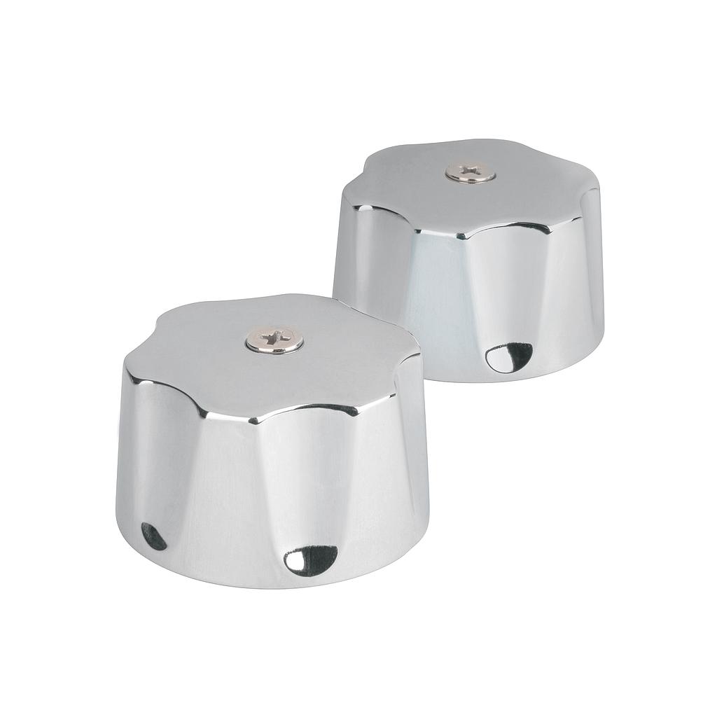 JUEGO DE MANERALES HEXAGONALES METALICOS PARA LAVABO Y FREGADERO CROMO FOSET BASIC