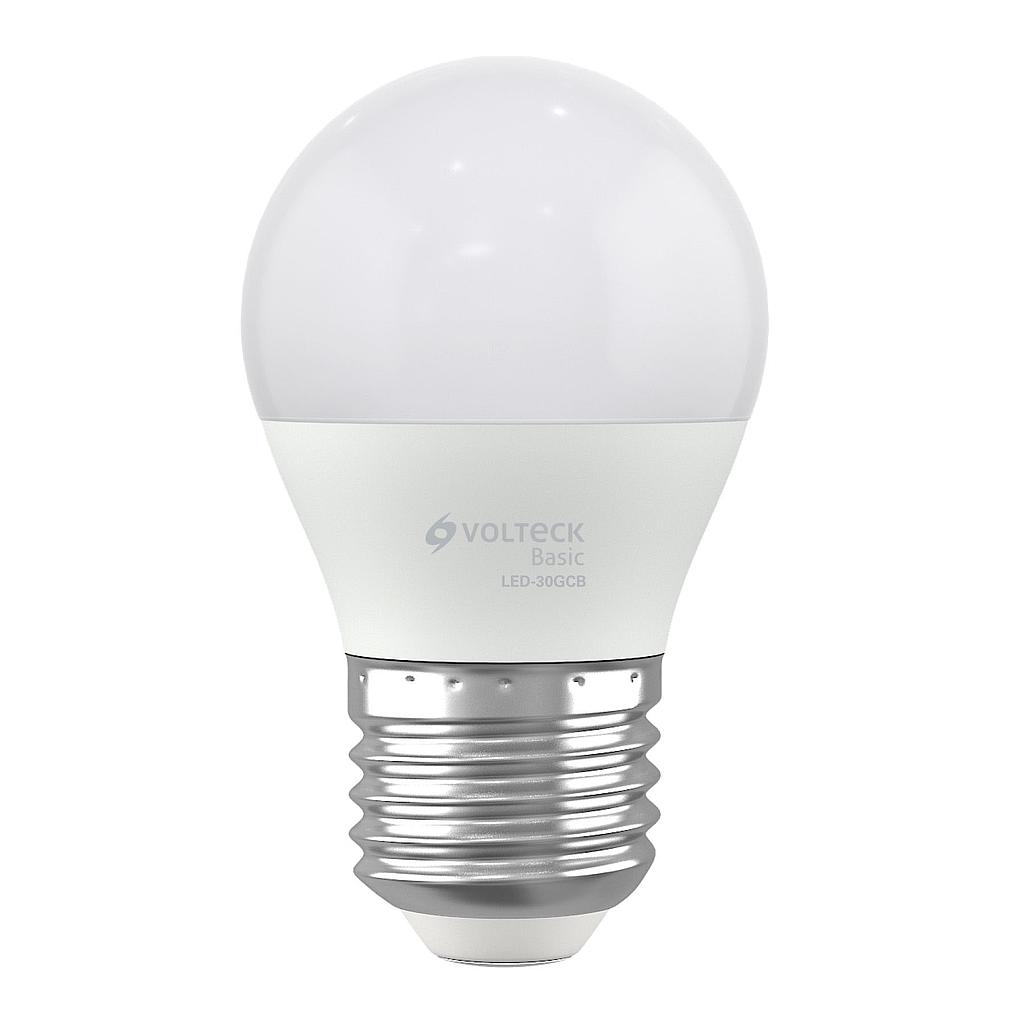 LAMPARA LED G45 3W (EQUIVALENTE 25W) LUZ CALIDA CAJA BASIC VOLTECK