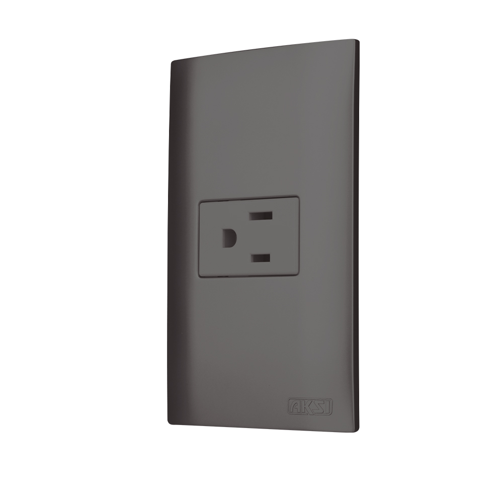 CONTACTO ATERRIZADO CON PLACA PLASTICA ONIX LINEA ALTIMUS