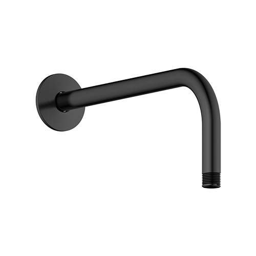 BRAZO LARGO DE 30 CM PARA REGADERA DE CASCADA  COLOR NEGRO MATE COFLEX