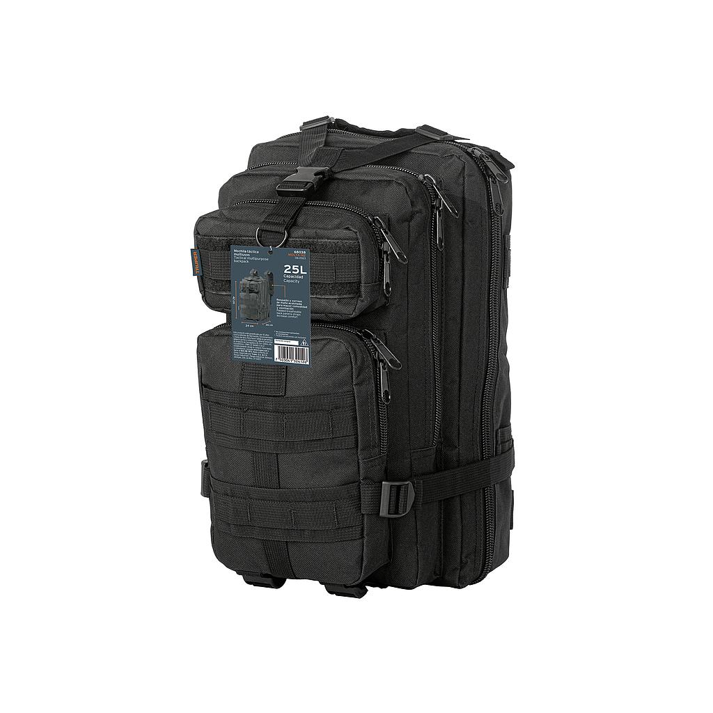 MOCHILA TACTICA NEGRA, TRUPER