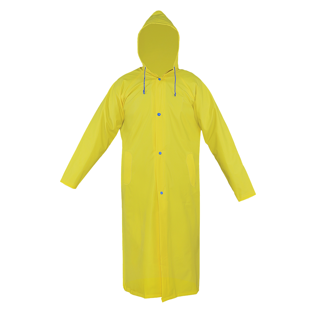GABARDINA IMPERMEABLE LARGA AMARILLA MEDIANA ECO-1220AMMD