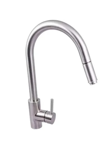 MONOMANDO PARA FREGADERO CON CUELLO GANSO ACERO INOXIDABLE ALAN