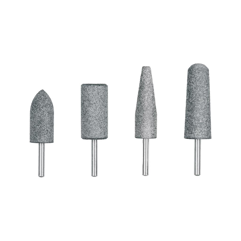 JUEGO DE 4 PIEDRAS MONTADAS ZANCO 1/4  ACERO INOXIDABLE