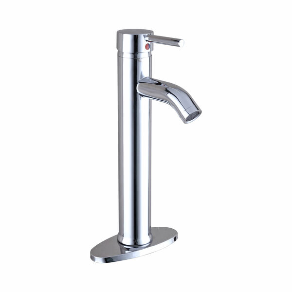 MONOMANDO ALTO PARA LAVABO DE LATON ACABADO CROMO INCLUYE CUBIERTA (NO INCLUYE DESAGUE AUTOMATICO) ALAN