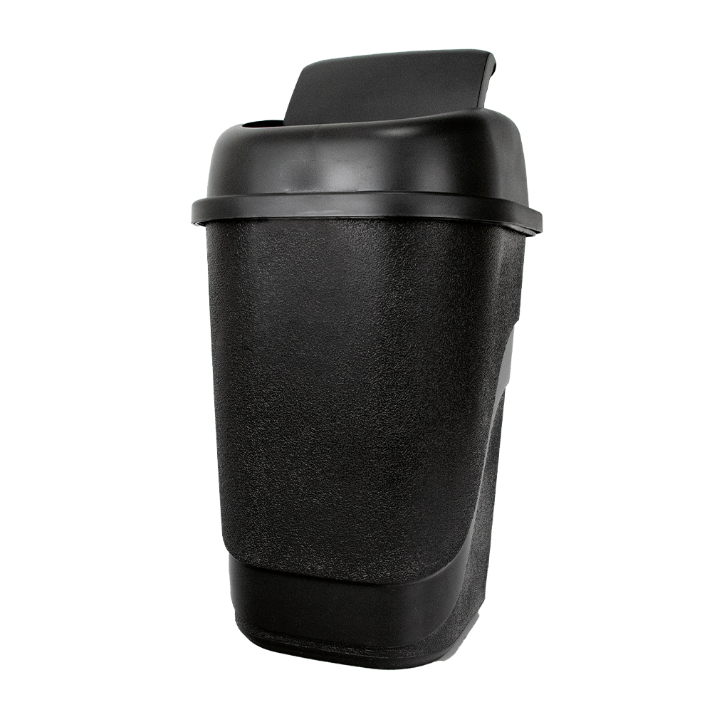 BOTE CON TAPA BALANCIN CHICO NEGRO (11 L) AKSI