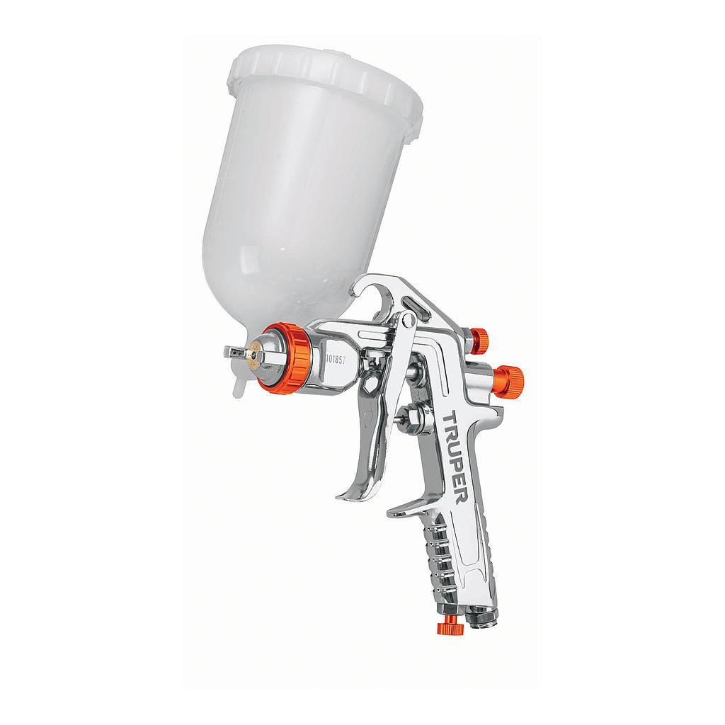 PISTOLA PARA PINTAR LVMP VASO PLASTICO, 2 MM, TRUPER
