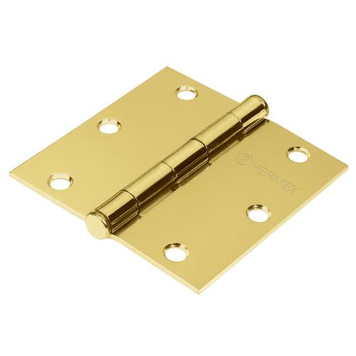 BISAGRA CUADRADA DE 4" LATONADO CABEZA PLANA BASIC HERMEX