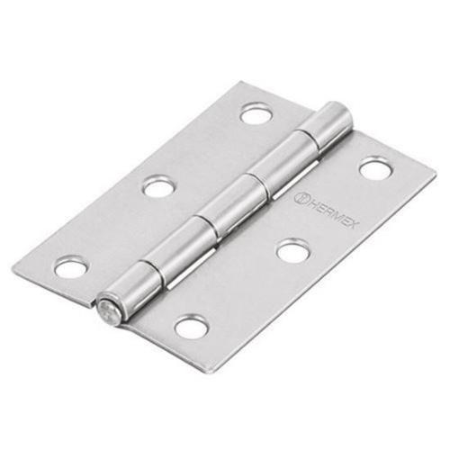 BISAGRA RECTANGULAR 3 ACERO PULIDO HERMEX
