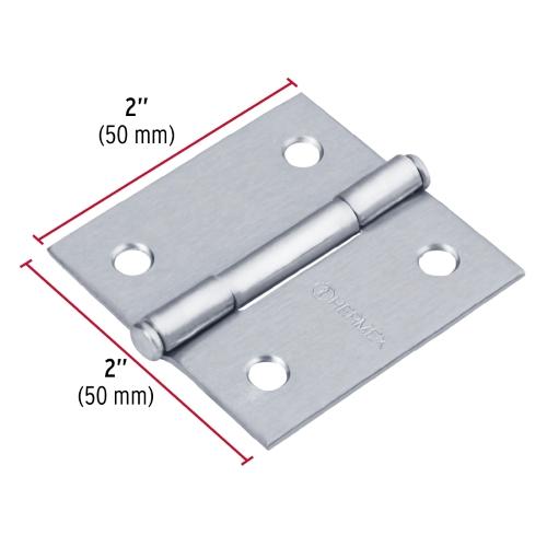 BISAGRA CUADRADA 2 SATINADO CABEZA PLANA HERMEX