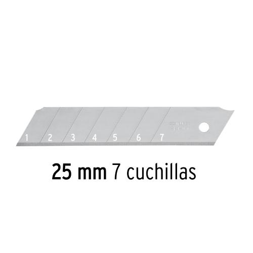 ESTUCHE CON 10 CUCHILLAS SK4 DE 25 mm PARA CUTTER TRUPER