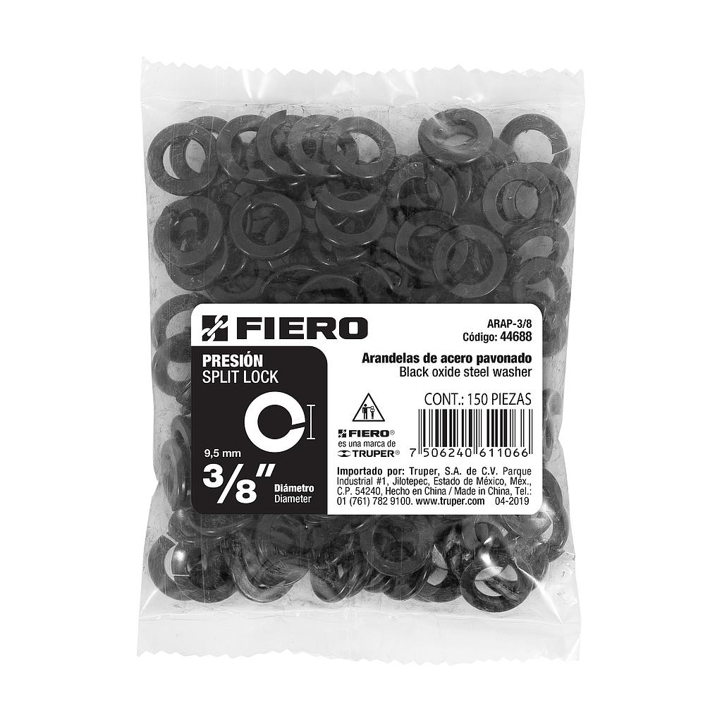 BOLSA CON 150 ARANDELAS DE PRESION DE 3/8" FIERO