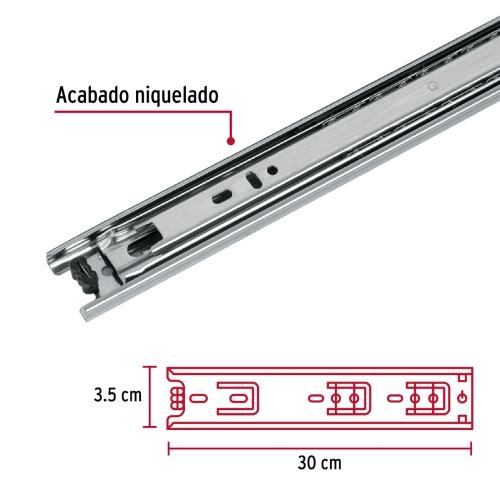 BOLSA CON 2 CORREDERAS EXTENSIN 30 CM PARA CAJN ANCHO 3.5 CM