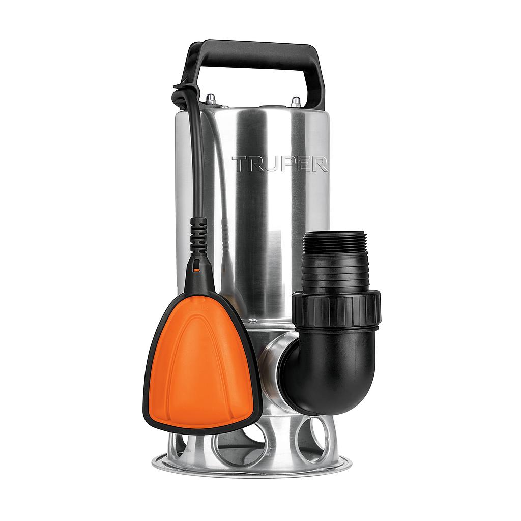 BOMBA SUMERGIBLE ACERO INOXIDABLE 1 HP PARA AGUA SUCIA TRUPER