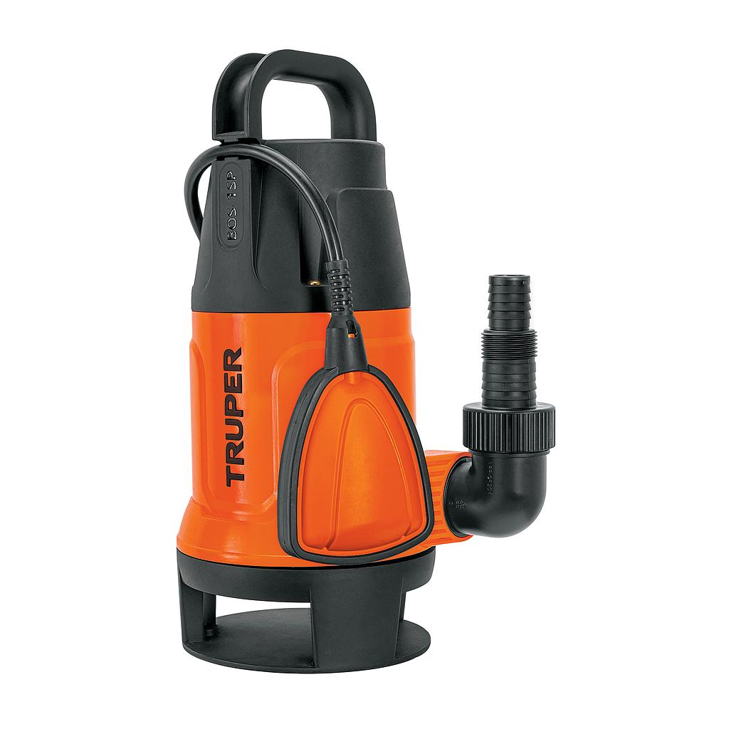 BOMBA SUMERGIBLE PLASTICA 1 HP PARA AGUA SUCIA TRUPER