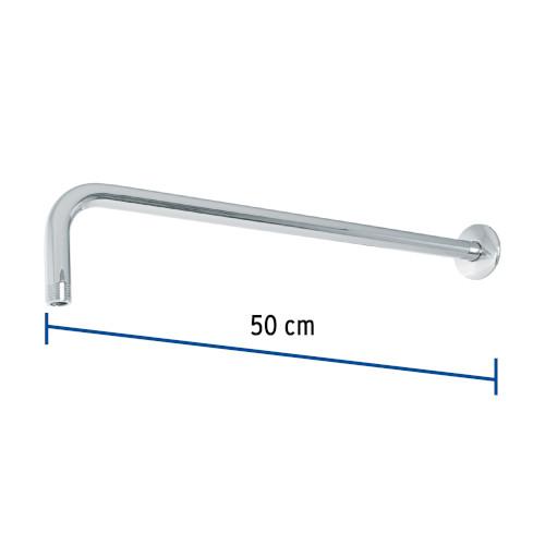 BRAZO PARA REGADERA RECTO 50CM CON CHAPETON