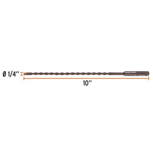 BROCA SDS PLUS 1/4" X 10" PARA CONCRETO TRUPER