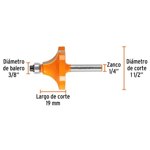 BROCA P/ROUTER 11/2X3/4 TRUPER