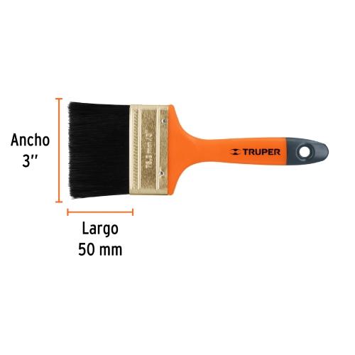 BROCHA PROFESIONAL DE 3" CON MANGO DE PLASTICO TRUPER