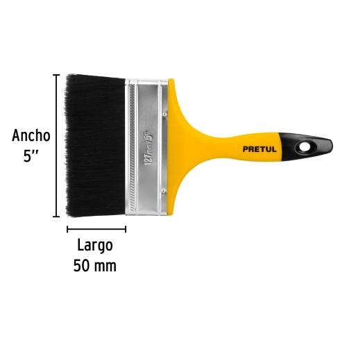 BROCHA USO GENERAL DE 5" CON MANGO DE PLÁSTICO  PRETUL