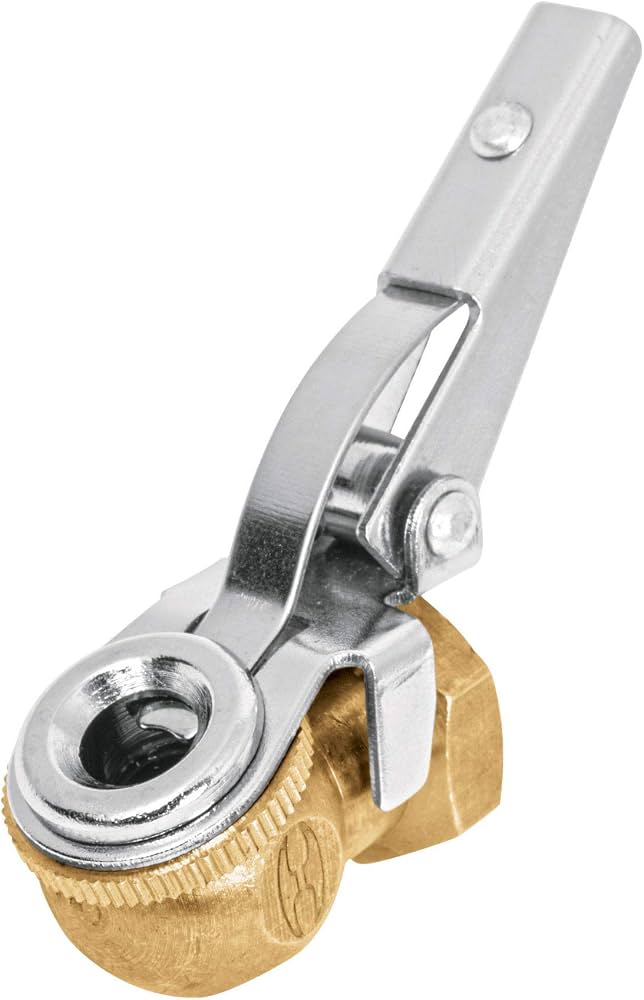 CABEZA INFLADORA DE LLANTAS CON CLIP HEMBRA 1/4" NPT TRUPER