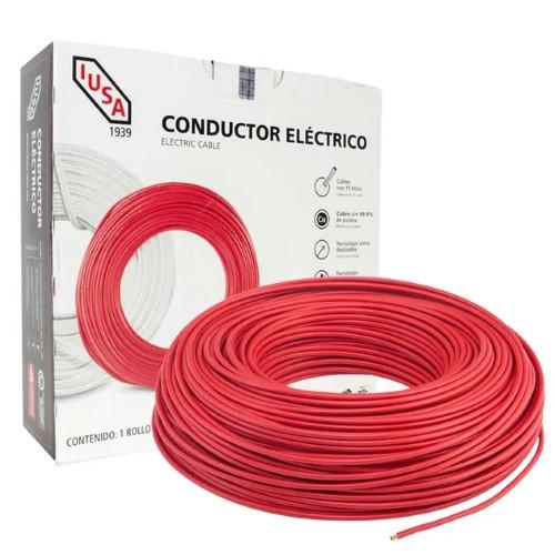 CAJA DE CABLE THW C-10 ROJO IUSA