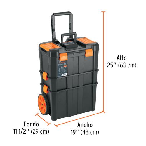CAJA P/HERRAMIENTA 19X25 DESMON C/RUED