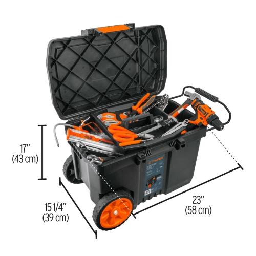 CAJA P/HERRAMIENTA 23 C/RUEDAS Y MANGO