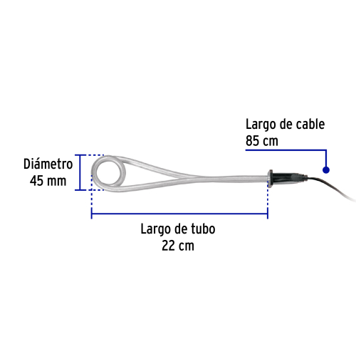 CALENTADOR DE INMERSIÓN P/AGUA  #5.5 de 20 L 1000 W, VOLTECK