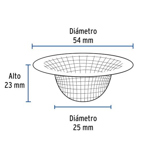 CANASTILLA MALLA 1/2 PARA LAVABO FOSET