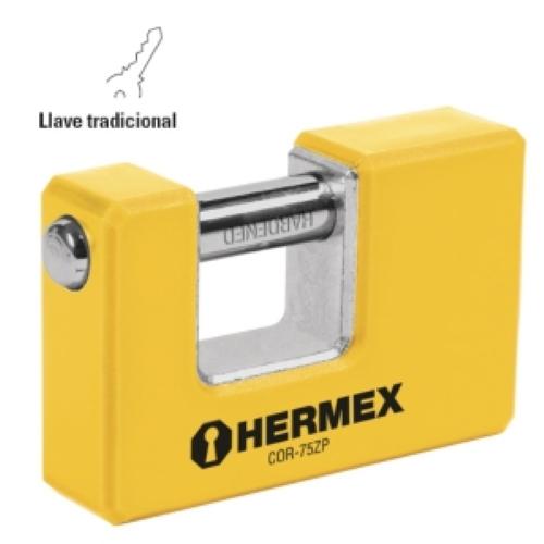 CANDADO ANTIPALANCA DE 75 mm CUERPO METALICO BASIC HERMEX