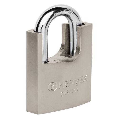 CANDADO DE HIERRO DE 60 mm CON CORAZA LLAVE DE DISCO HERMEX