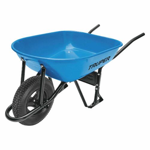 CARRETILLA 5.5 FT3 IMPONCHABLE (An-27" X L-36" X Al-11") BASTIDOR TUBULAR TRUPER